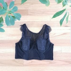Victoria's Secret Black Corset Bra